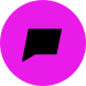 NLC_Logo_Main_Bubble_Purple A black speech bubble with a pink background.
